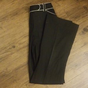 Chic Wide Leg Black and White Dress Pants